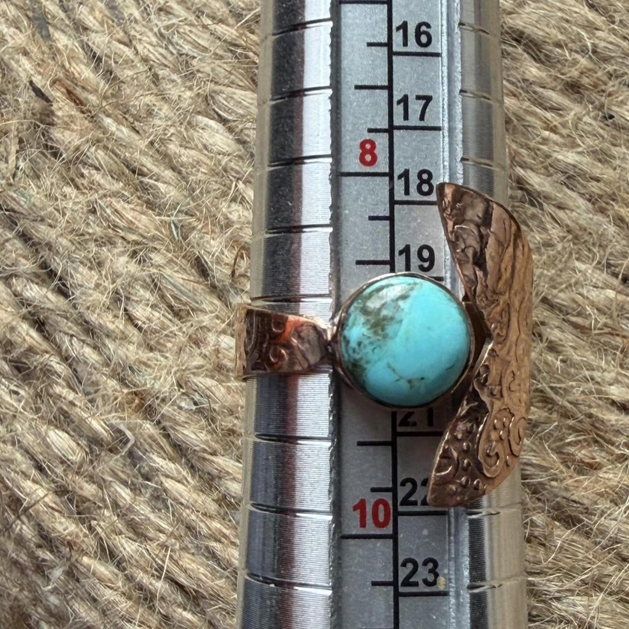 Women's Ring - Multi/Silver – Copper bypass ring … - image 5