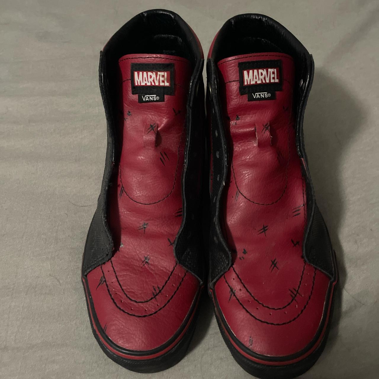 RARE MARVEL DEADPOOL VANS SIZE 8 NO BOX lightly worn