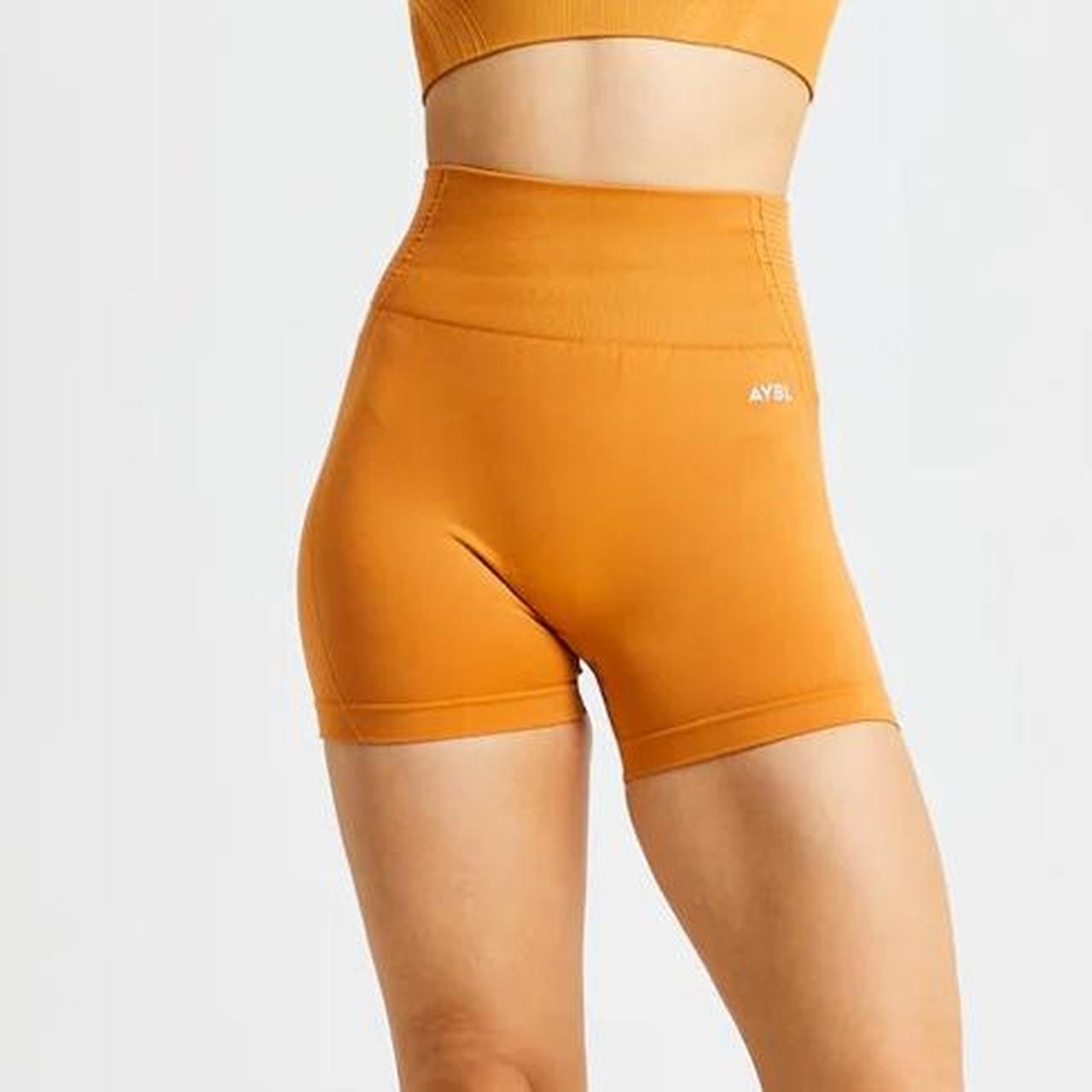 AYBL Balance v2 gym shorts in orange Worn once - Depop