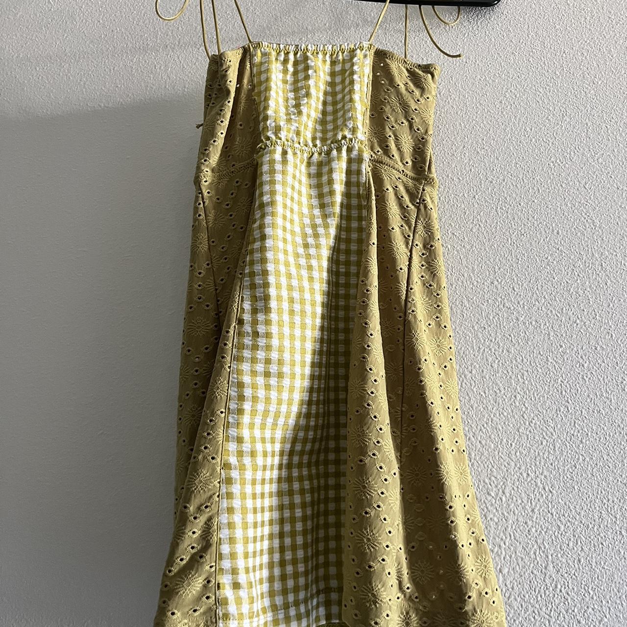 Urban outfitter green gingham dress - Depop