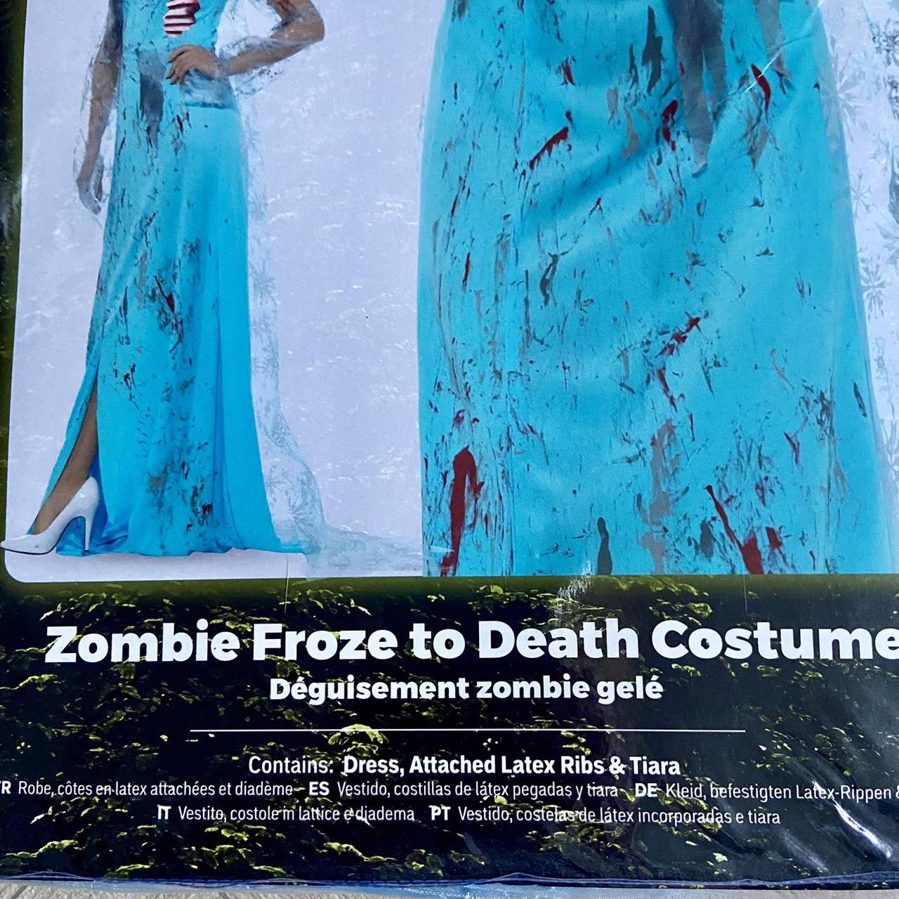 Zombie Froze To Death Womens Costume Blue Zombie Froze To Death Womens Costume Blue