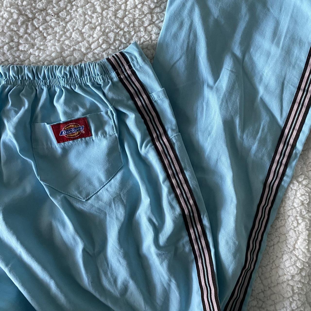 Light blue dickies pants Size XS The side stripe is... Depop