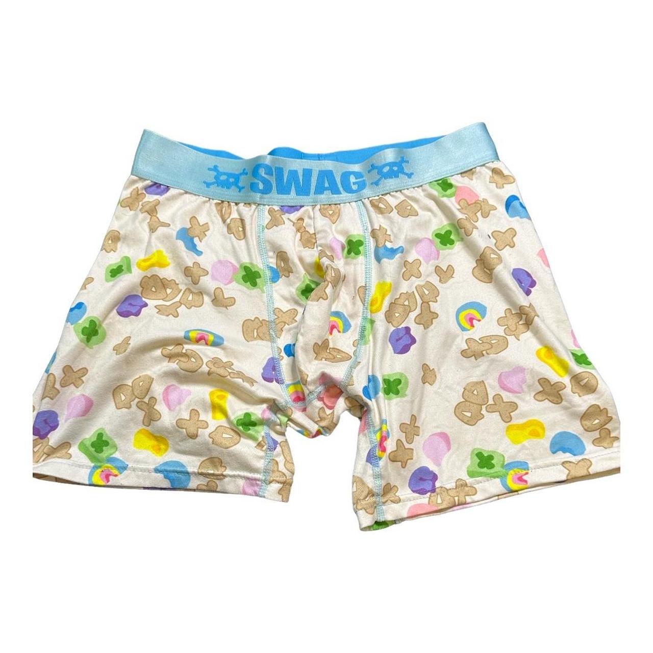 Luck charms in milk swag boxers worn as shorts - Depop