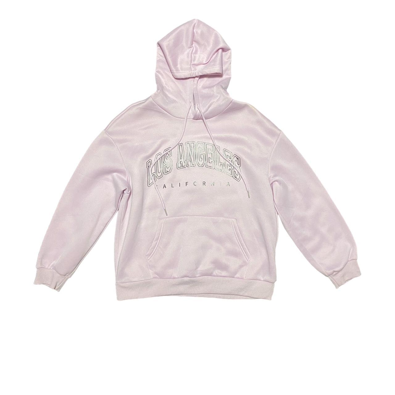 Light Pink Graphic LA Hoodie - Depop