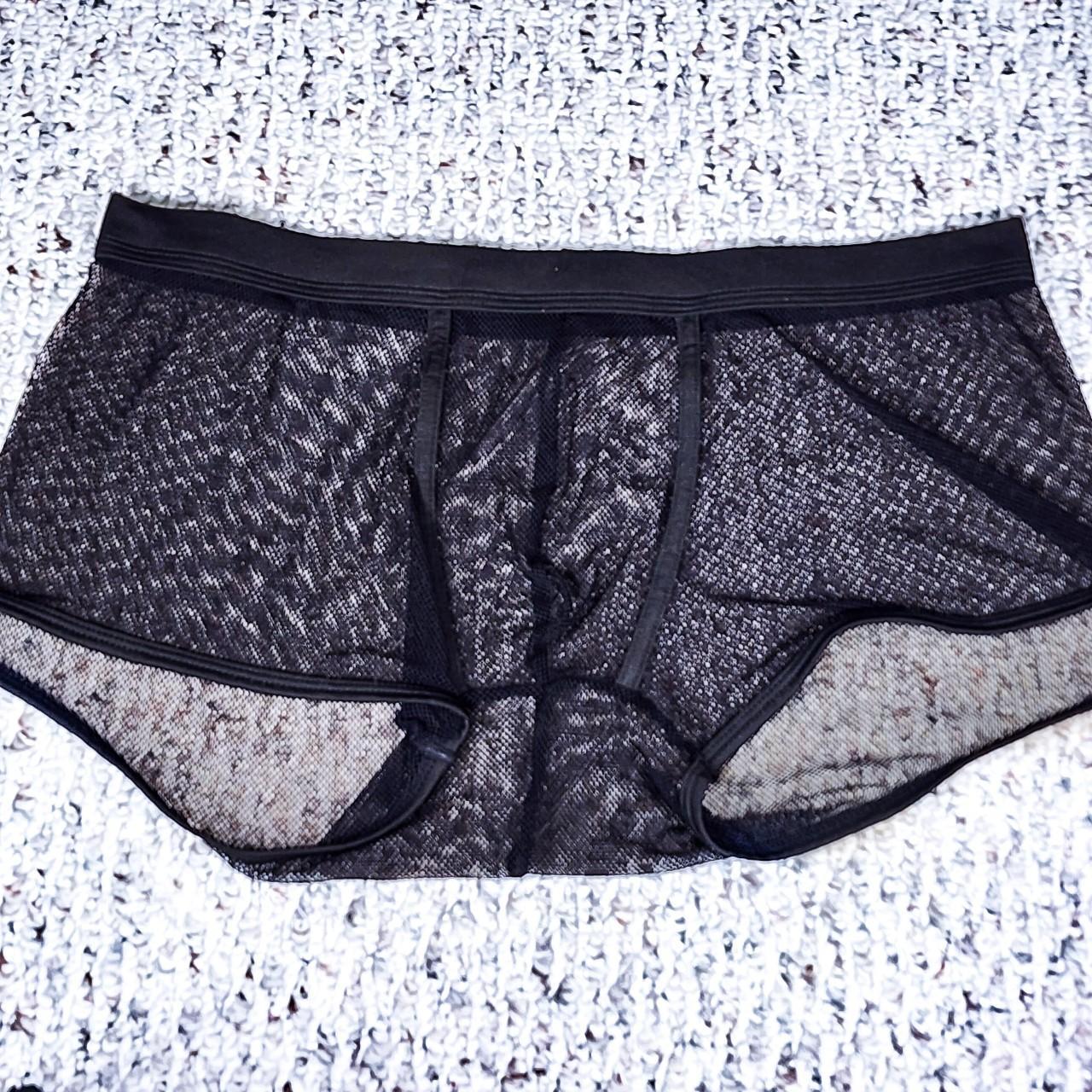 Men's Sexy Black Mesh Underwear 2 Depop