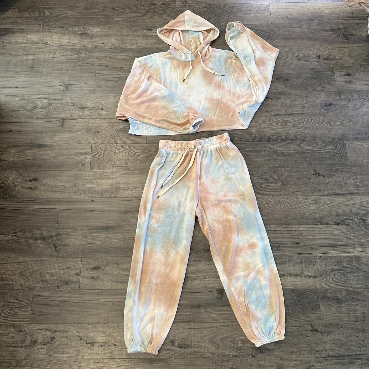 Pastel tie dye online sweatpants set