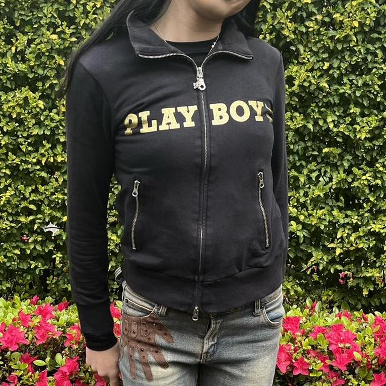 Playboy black and gold zip up