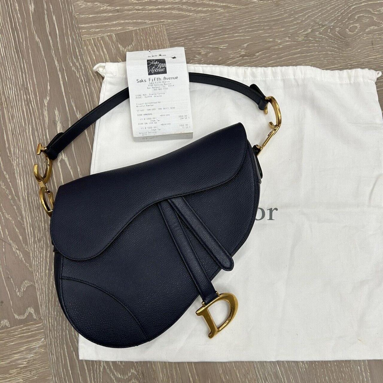 Dior saddle clearance bag navy blue