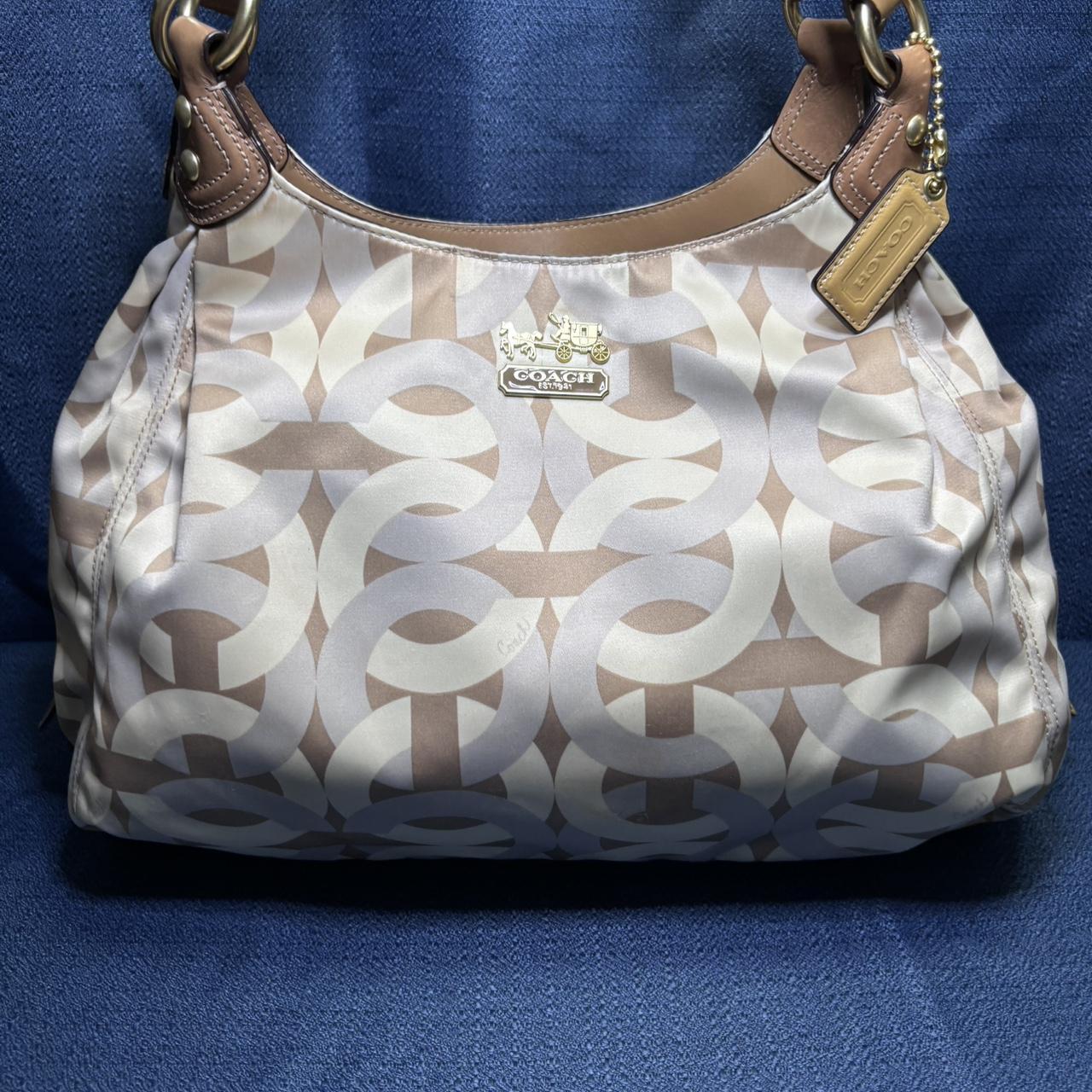 Coach Madison Signature Op Art Maggie Hobo newest Bag