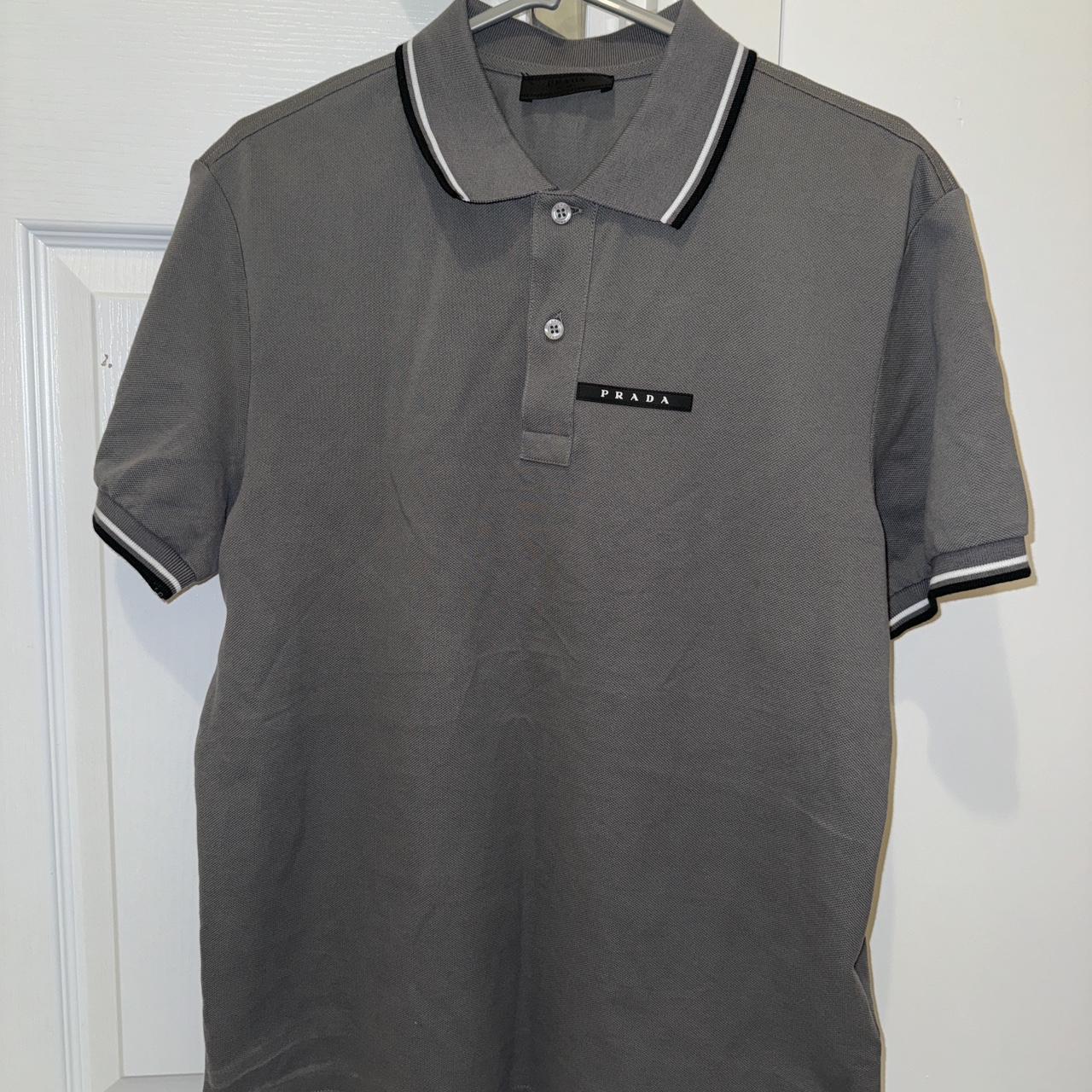 Men s grey Prada polo shirt Worn a handful of times