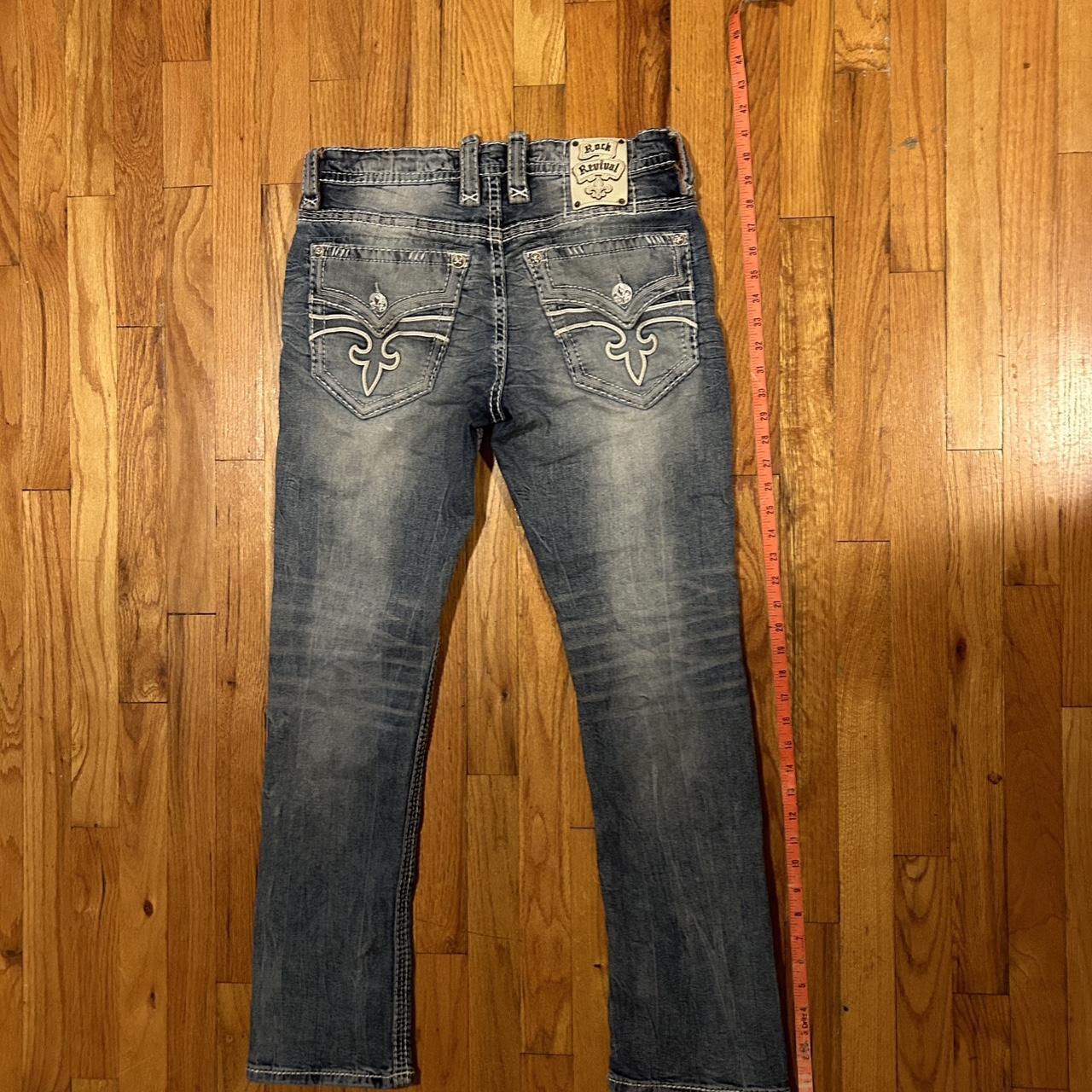 ROCK REVIVAL BAGGY STRAIGHT JEAN 32 inch waist 41... - Depop