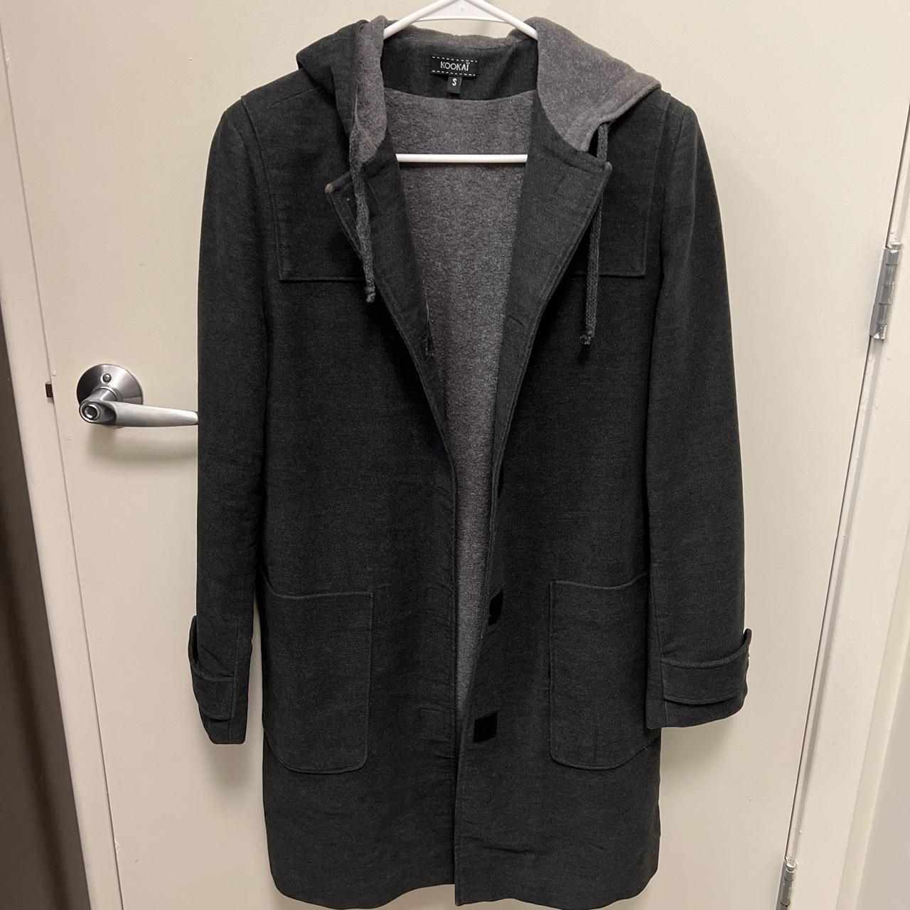 Kookai dark grey coat Depop