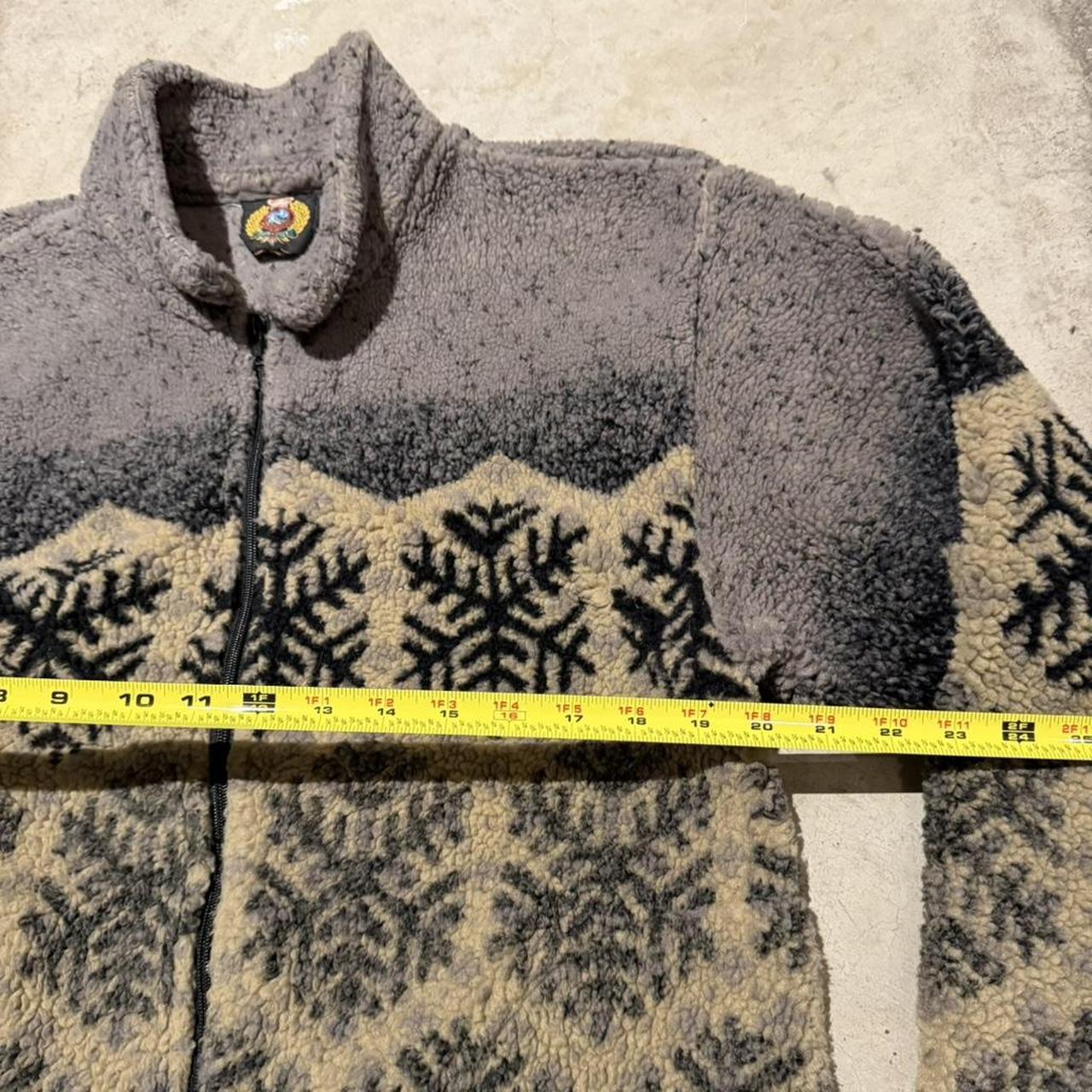 Men's Jacket - Grey/Multi - M – Snowflake pattern… - image 4