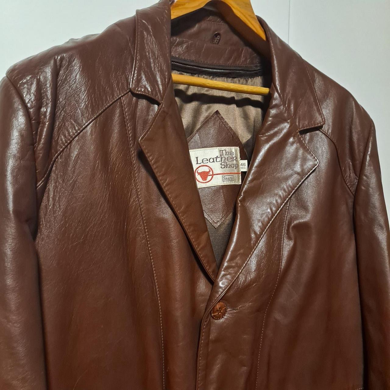 Vintage sears leather clearance jacket