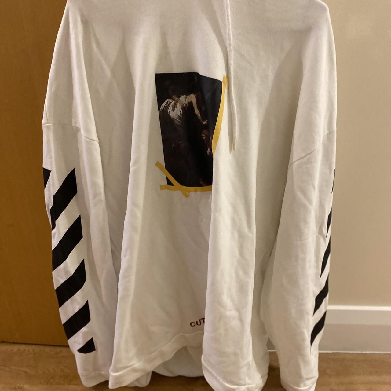 Off white Virgil hoodie size Large - Depop