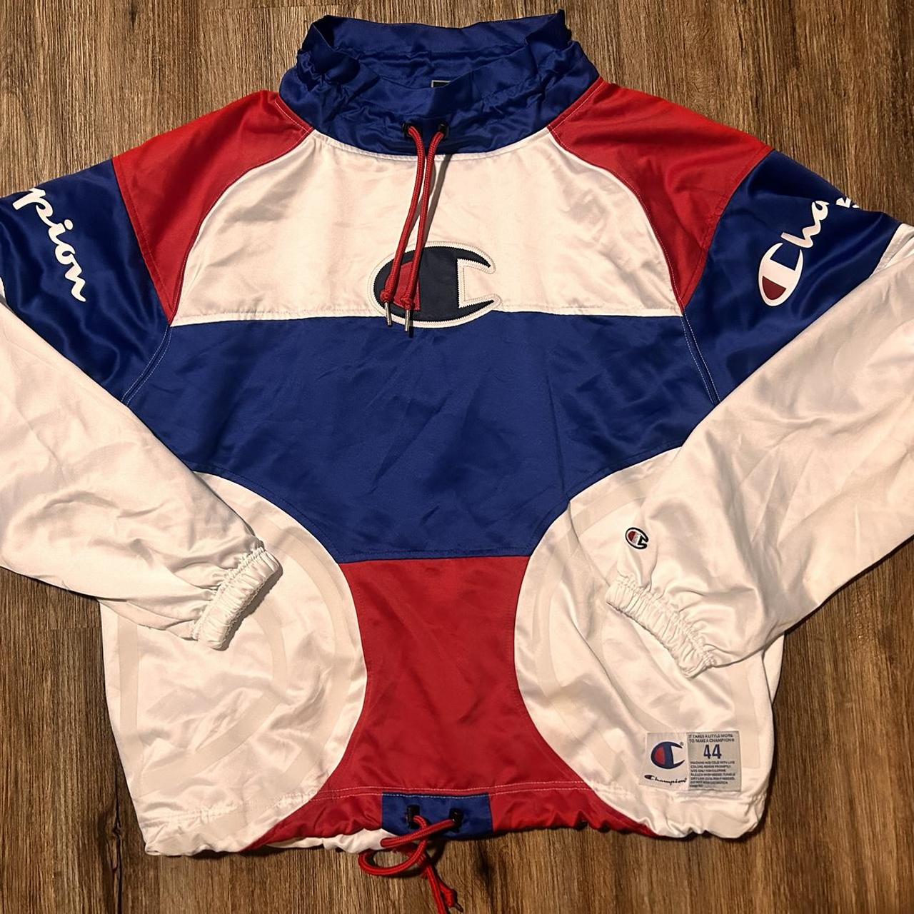 Champion windbreaker fashion red white blue