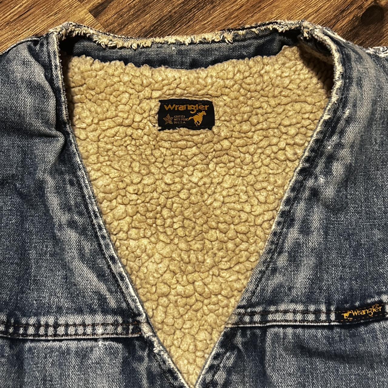 Wrangler Men's Vest - Blue - L – Vtg 70s Denim Ja… - image 2