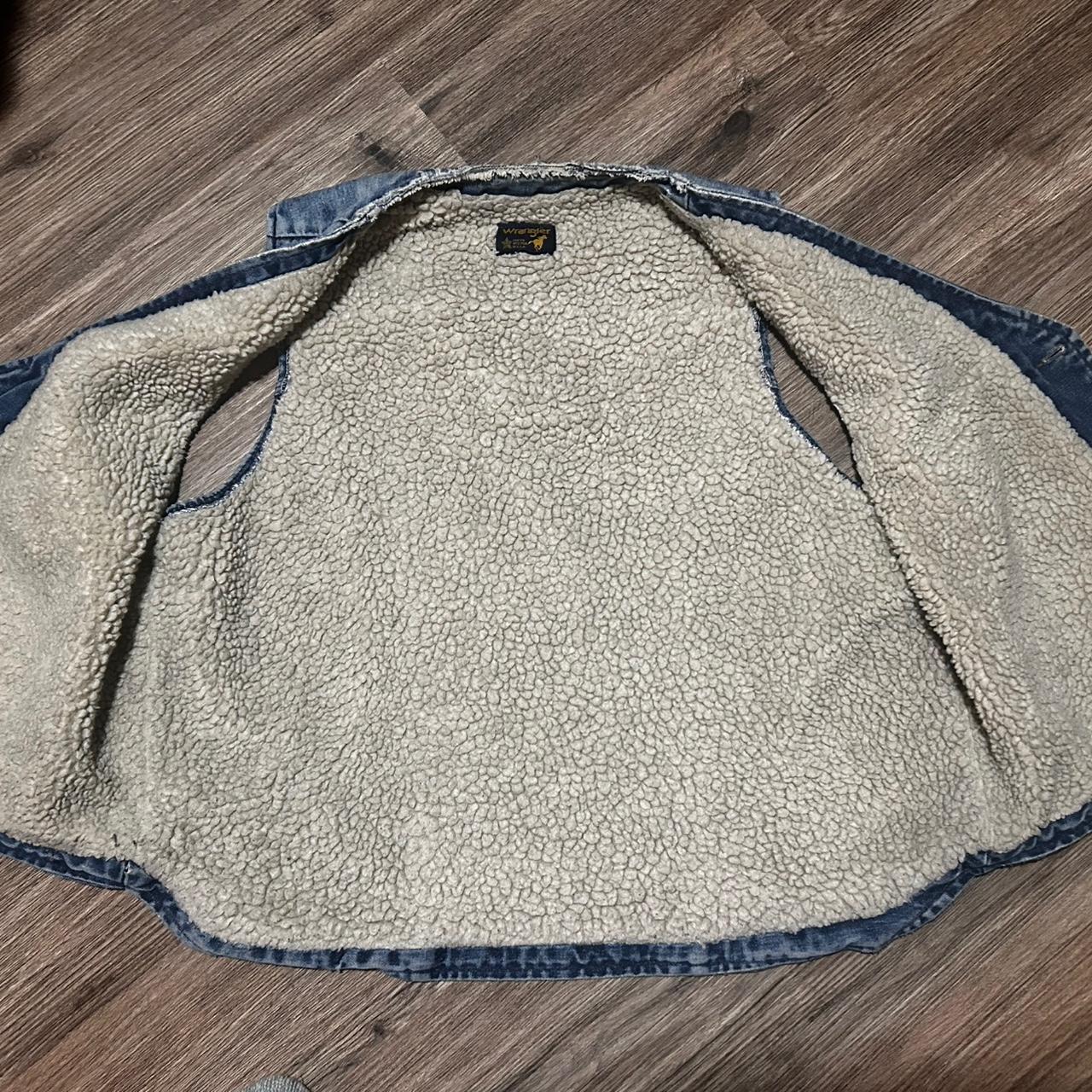 Wrangler Men's Vest - Blue - L – Vtg 70s Denim Ja… - image 5