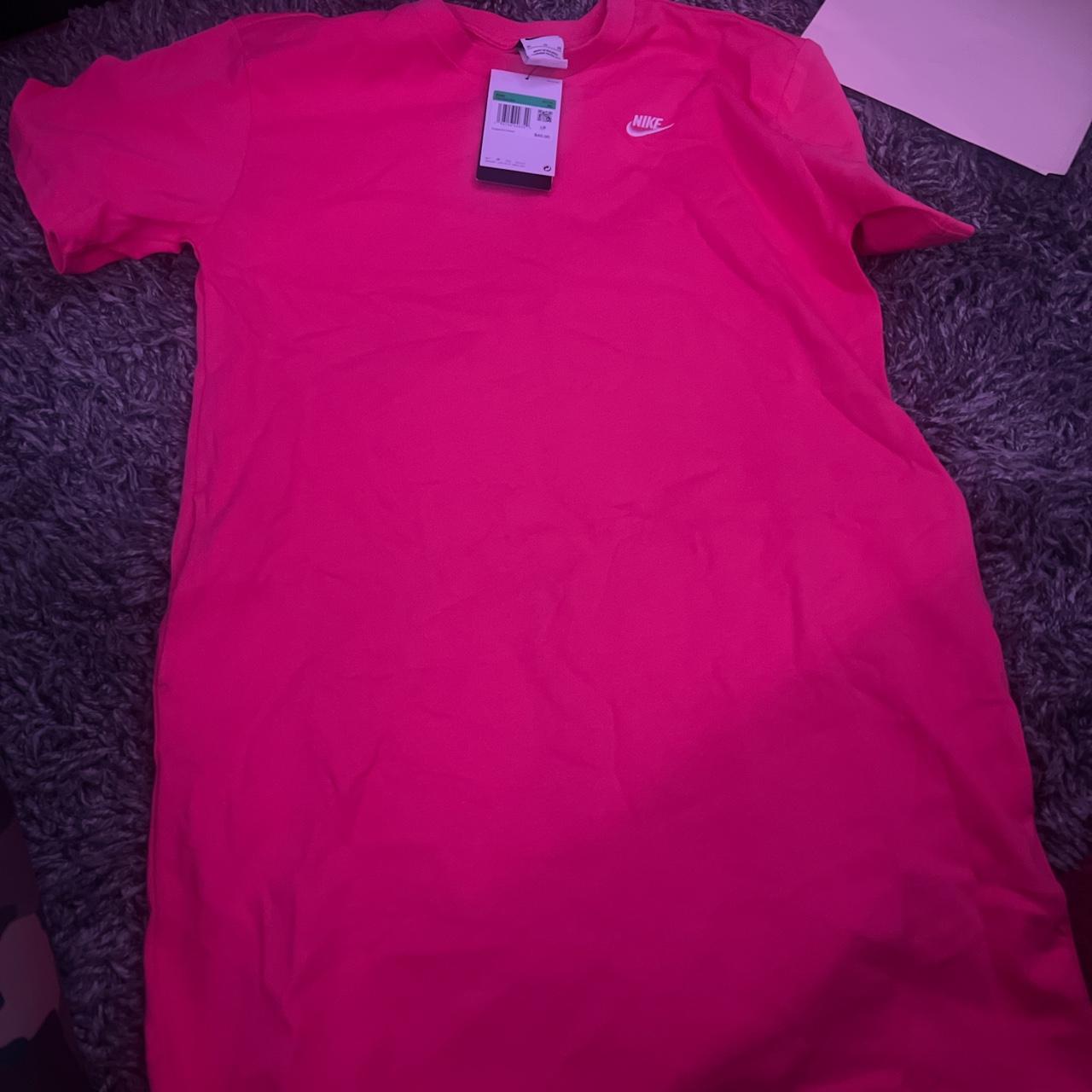 Hot pink nike dress best sale