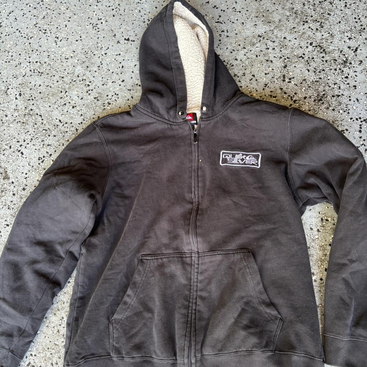 vintage grunge y2k quicksilver zip up Size XL - Depop