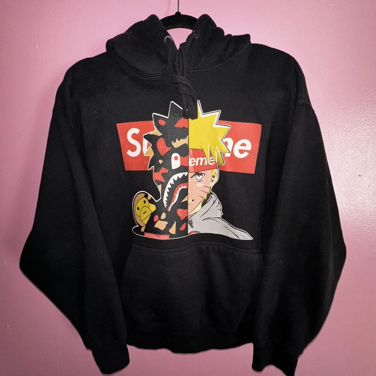 Supreme hoodie naruto sale