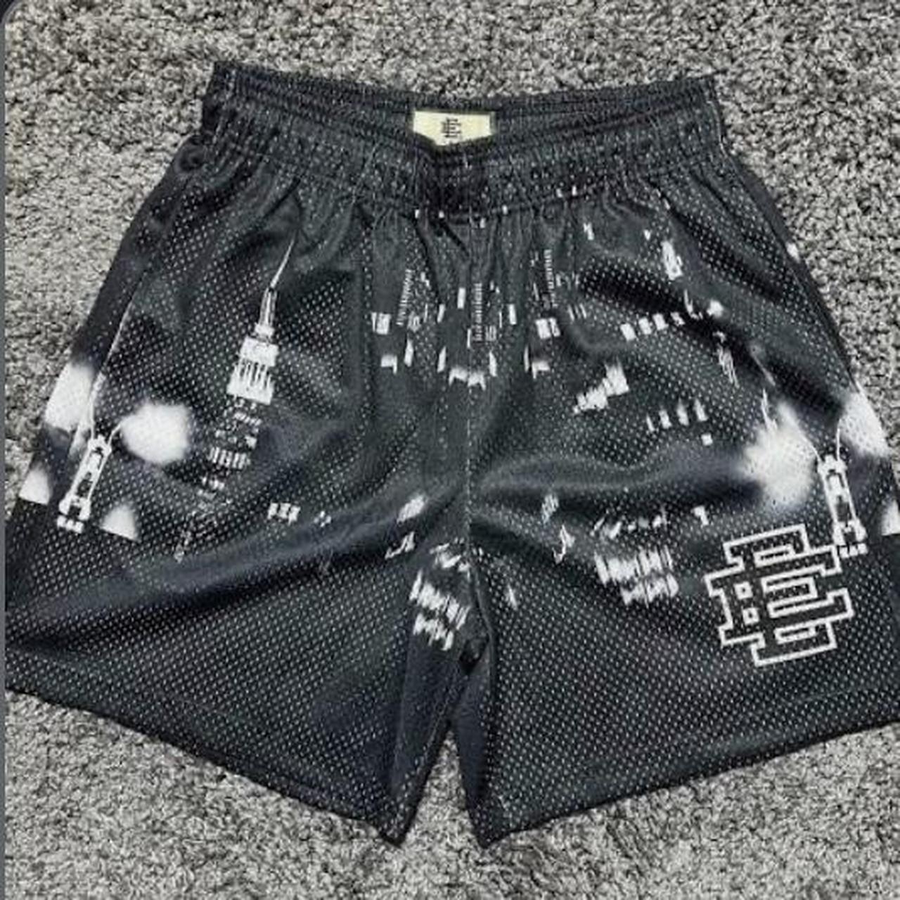 EE shorts Black and white new Never worn size medium - Depop