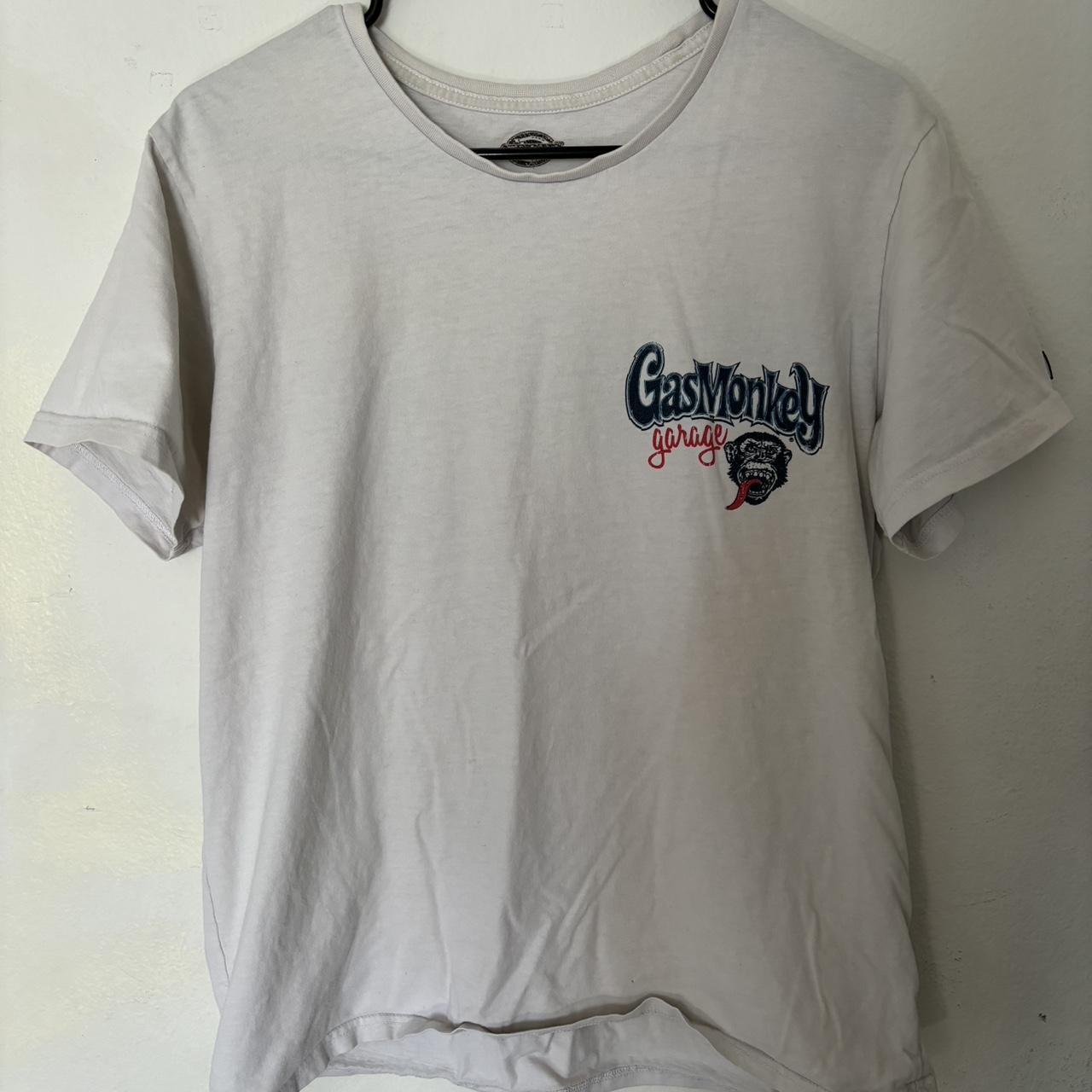 Large Men’s Gasmonkey Garage Dickies Shirt. Slight - Depop