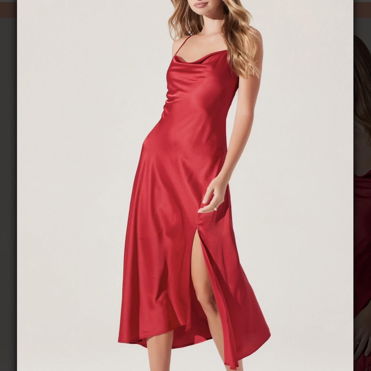 ASTR the label Gaia dress in RUST not Just Depop