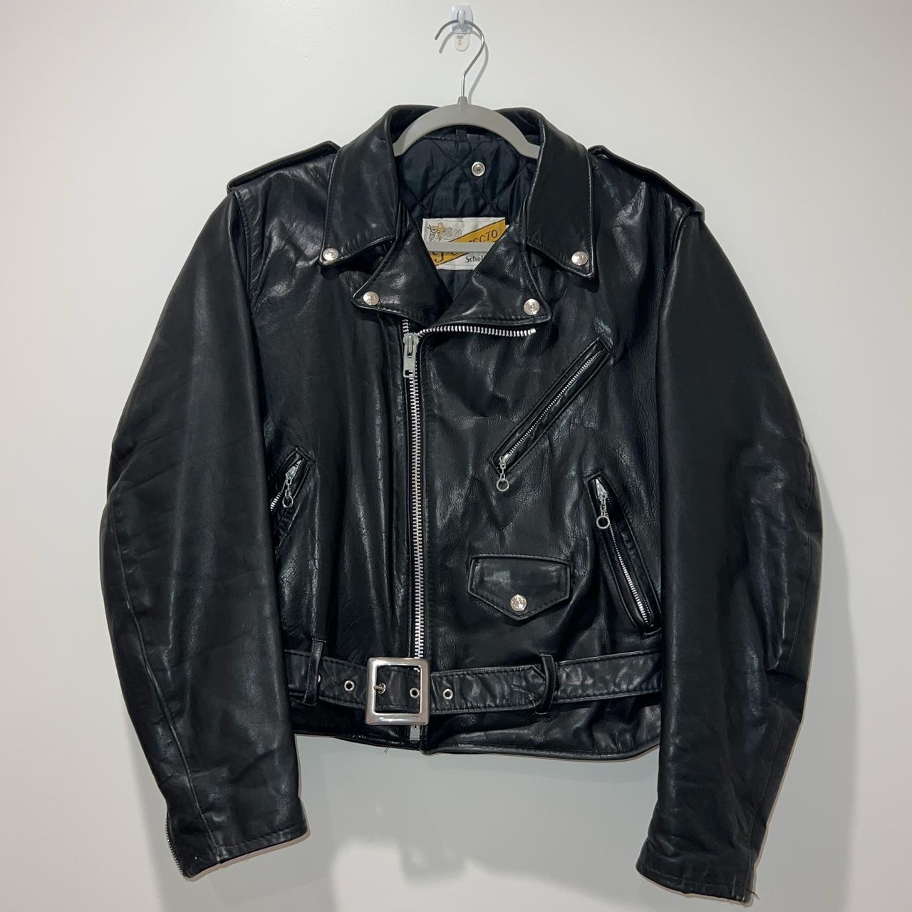 vintage schott bros perfecto motorcycle jacket... - Depop