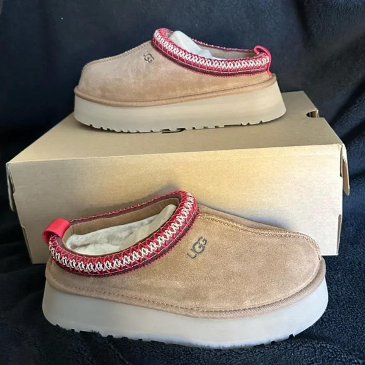 Ugg Chestnut Tazz Tasman Platform Slippers Sizes 7... Depop