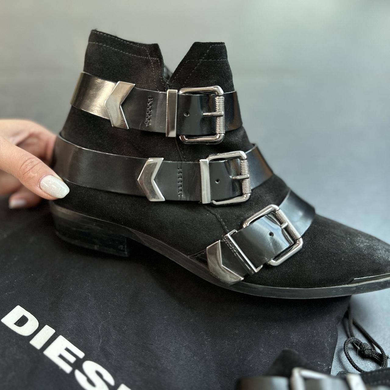 Diesel clearance silver boots