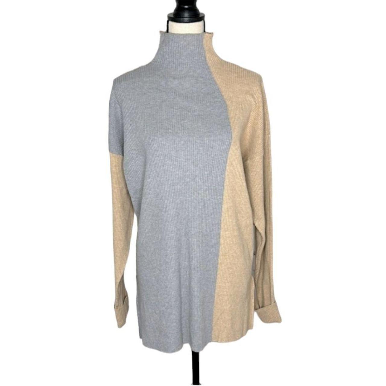 Nine West Sweater Tunic Cara Santana Nude Gray... - Depop