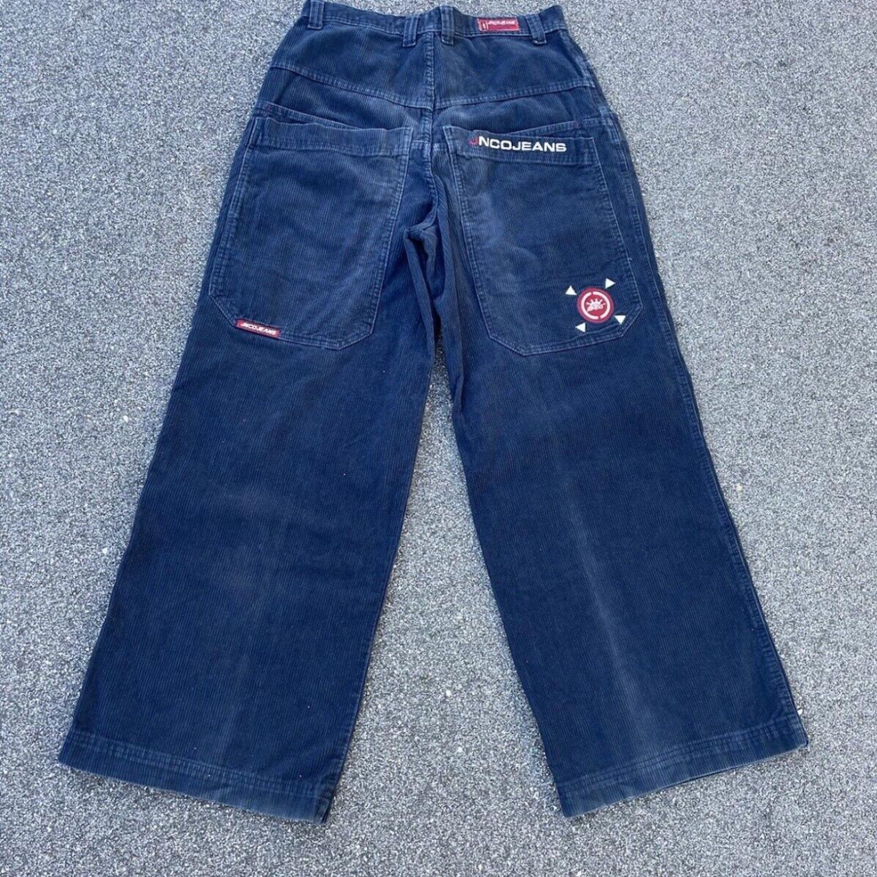 Vintage JNCO Jeans 32x30 corduroy blue jnco crown... - Depop