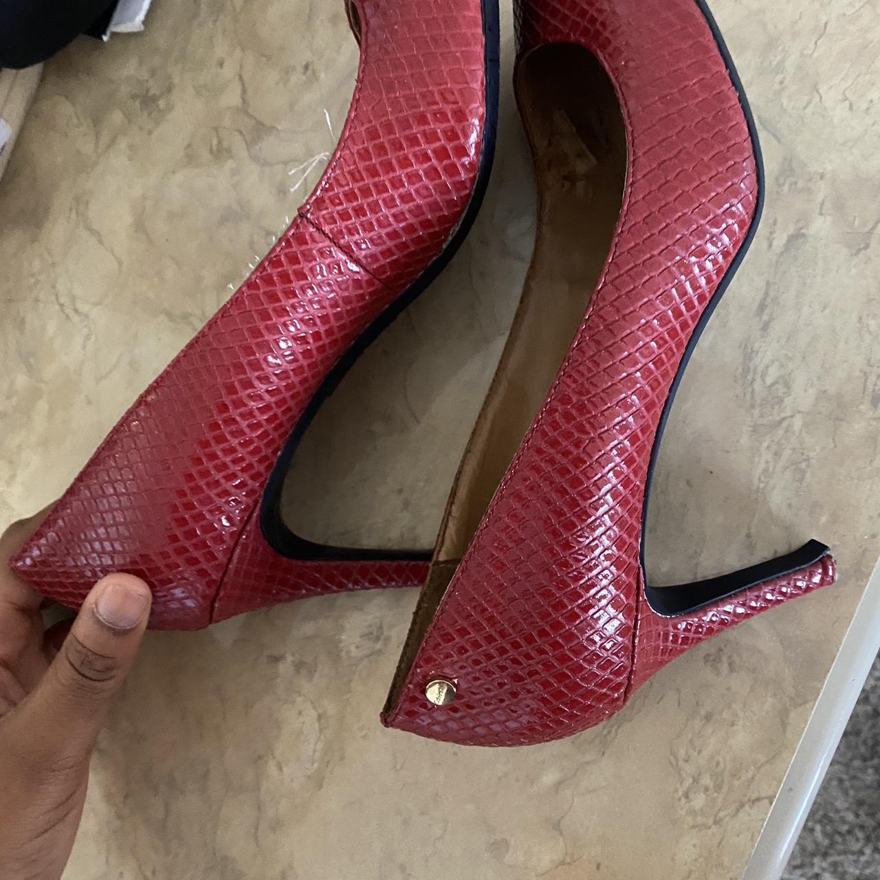 calvin klein red heels