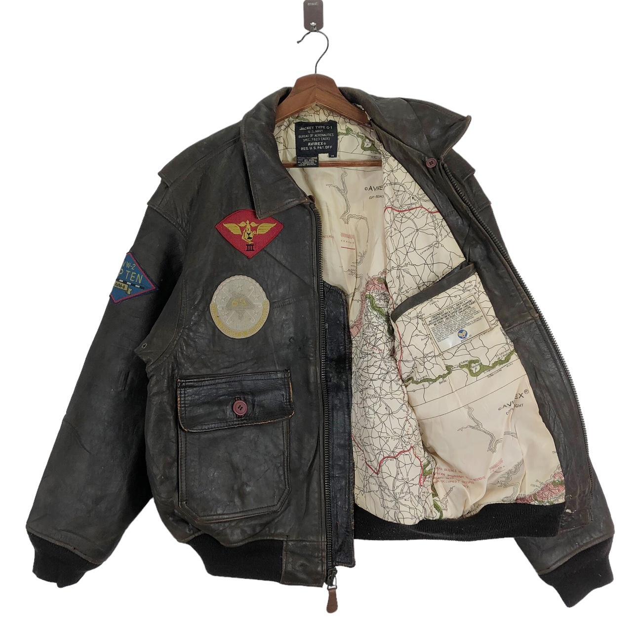 【本革】type G-１（L）AVIREX LTD Vintage 80's DISTRESSED Avirex Type G-1 Leather Flight