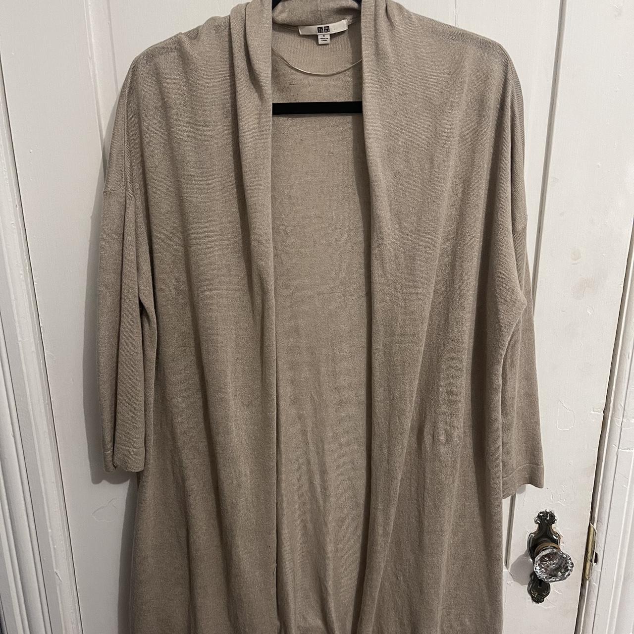 Uniqlo linen outlet cardigan