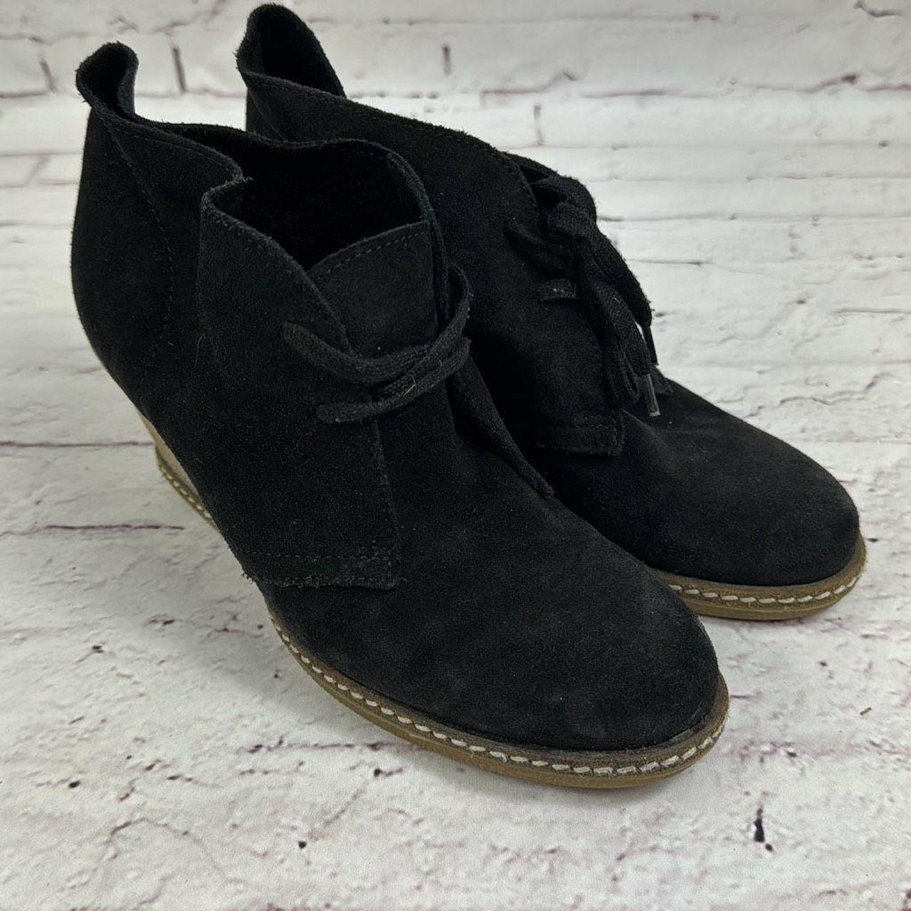 J Crew Wedge Ankle Boots Womens 8.5 Italy Lace Up. Depop