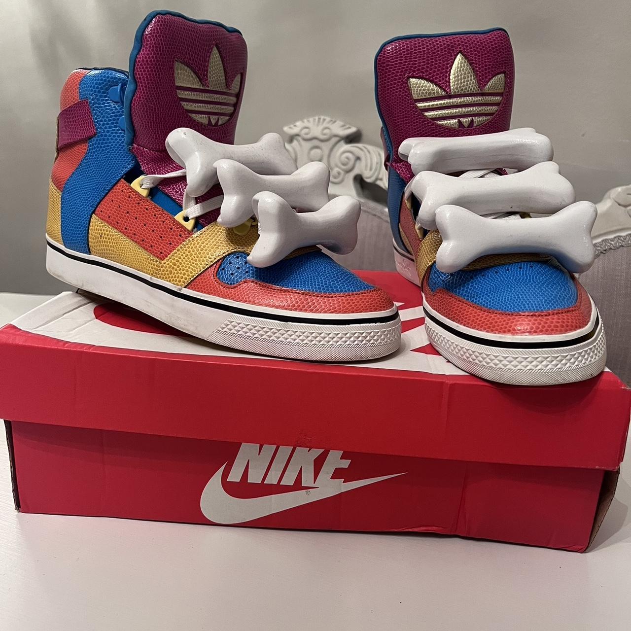 Adidas originals and Jeremy Scott bones multicolour... - Depop