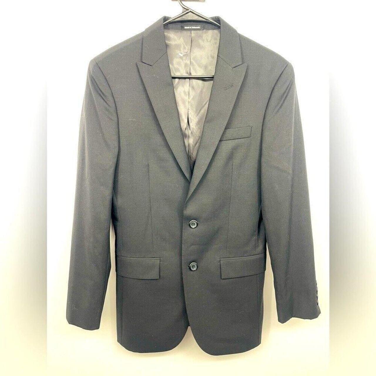 Egara slim fit men s blazer black size 36R This is. Depop