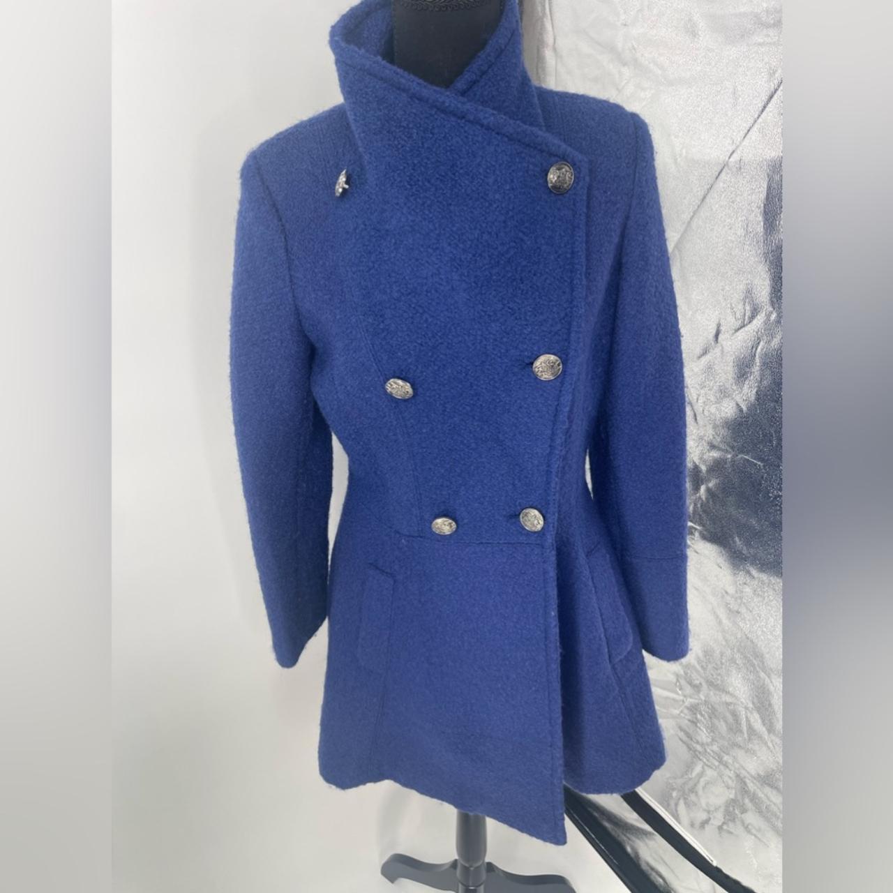 Blue guess outlet coat