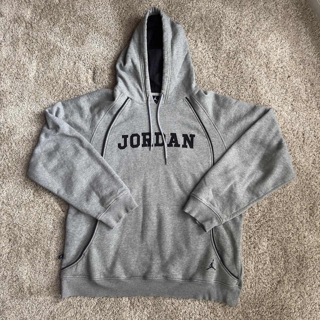 mens grey jordan hoodie