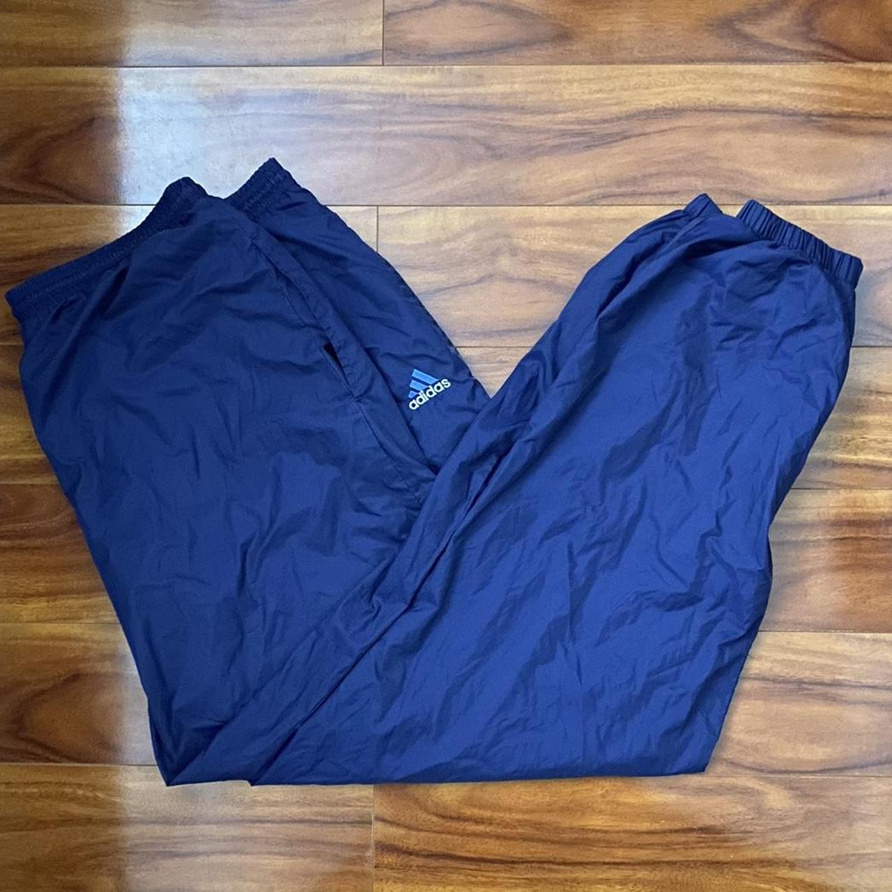 Vintage Navy Blue Adidas Track Pants Size Extra... Depop
