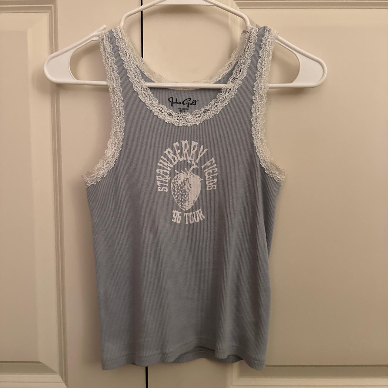 John Galt Lace trim tank top “Strawberry Fields ‘96