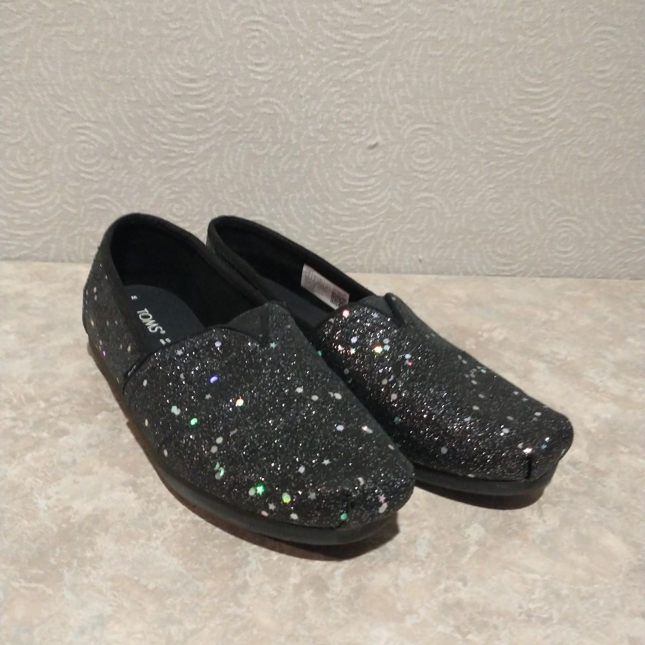 Black sequin hot sale toms