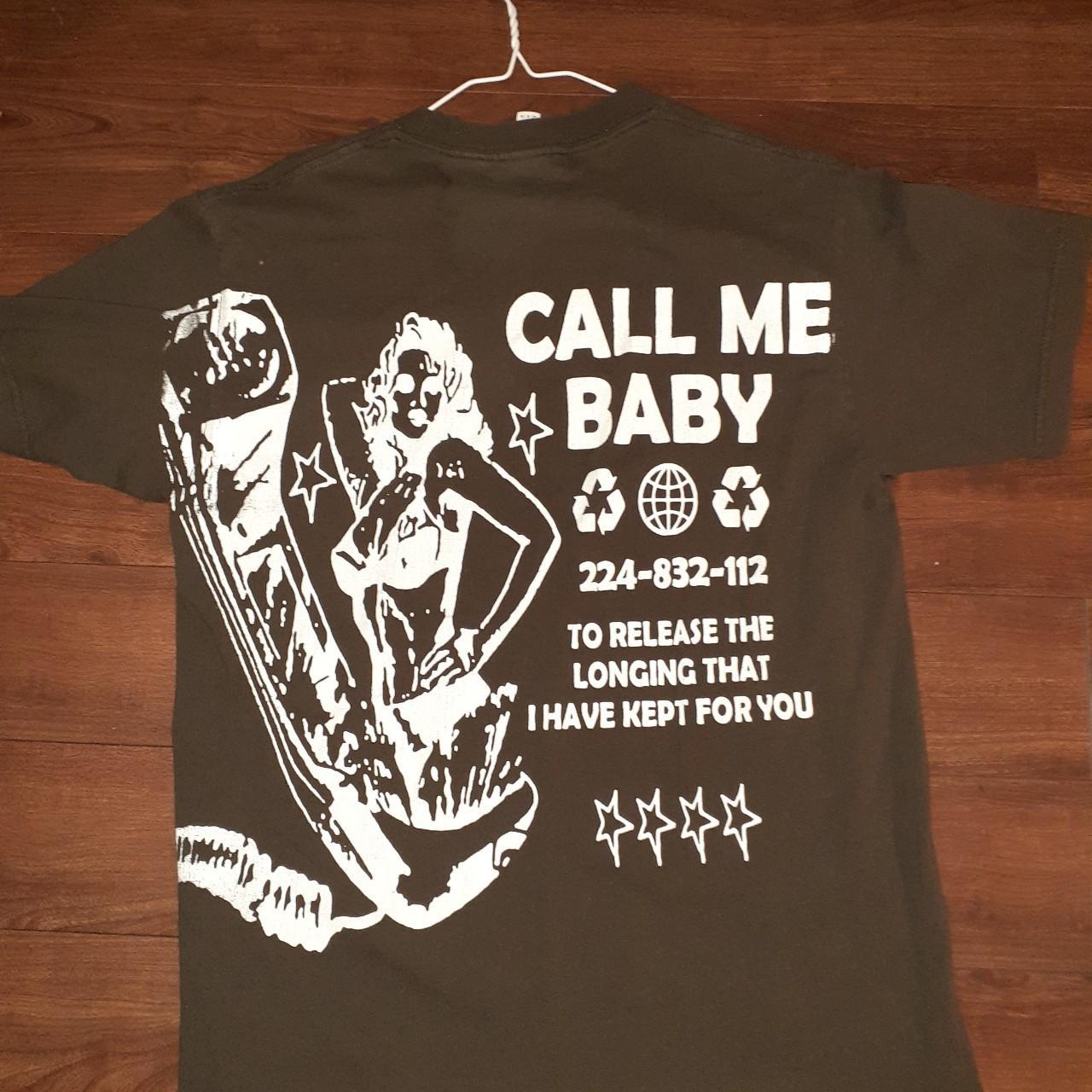 Call me baby tee #tiedye #anime #fyp #art #supreme - Depop