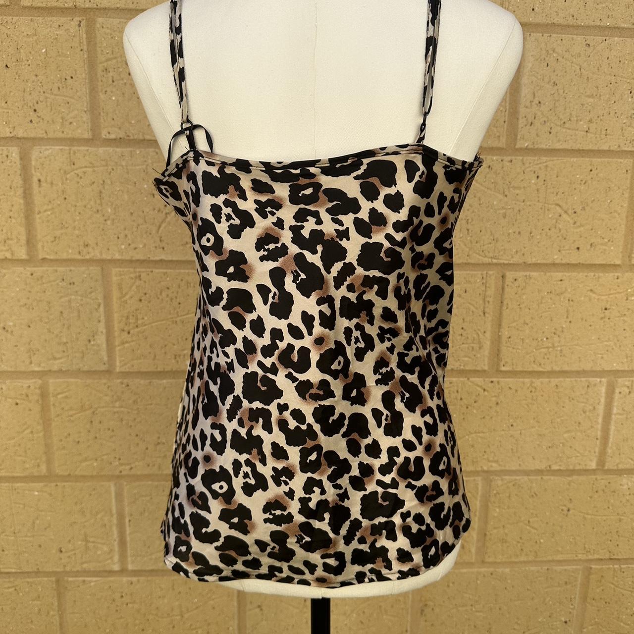 Babydoll top Cheetah print babydoll top, black... - Depop