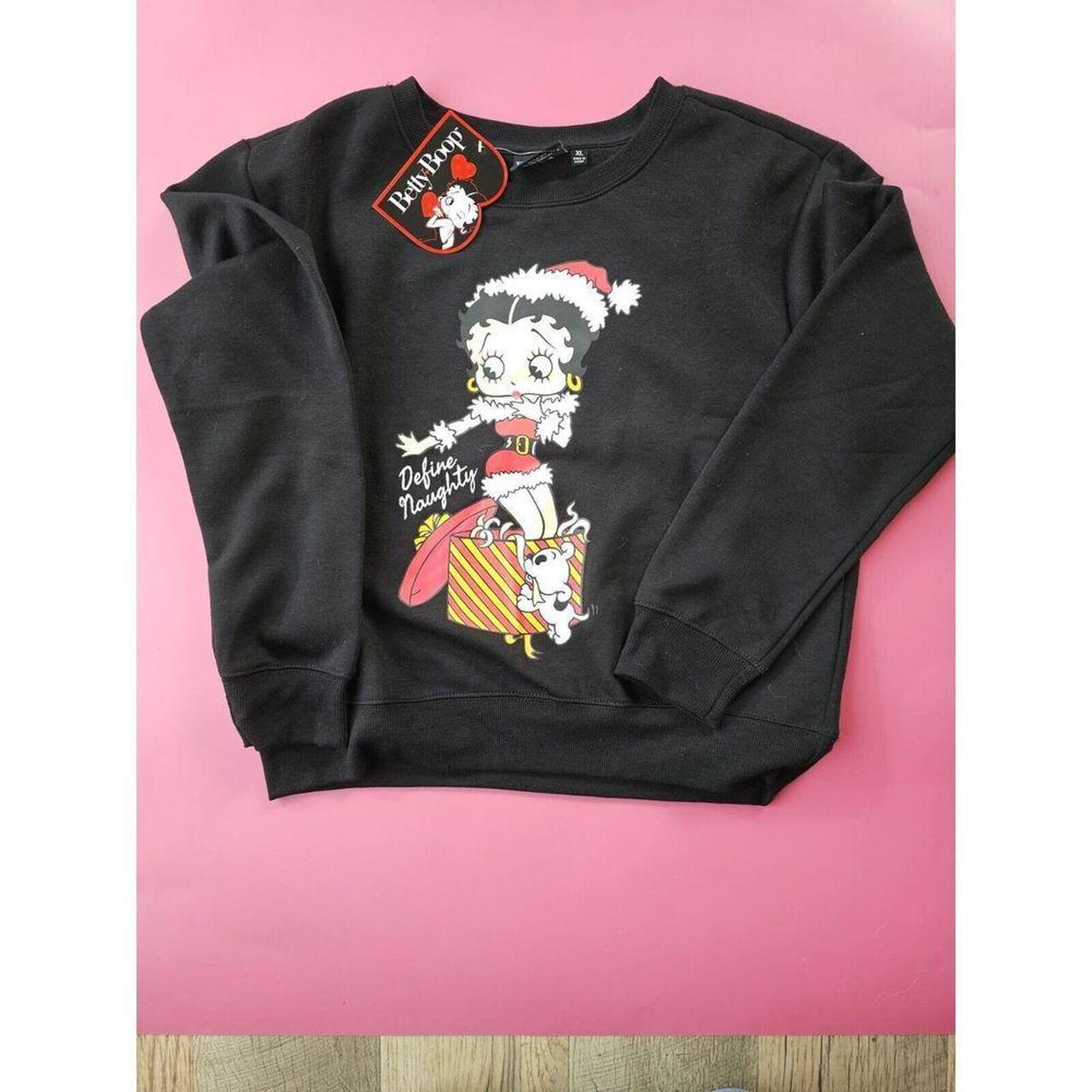 Betty Boop Define Naughty Holiday sweatshirt. Size... - Depop