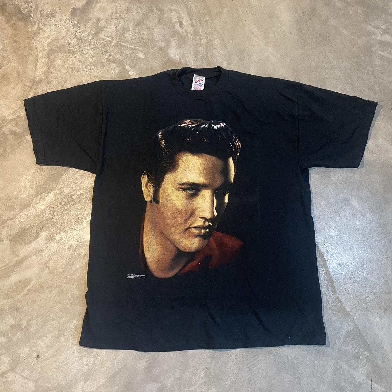 エルビス・プレスリー 1988 R&Rビンテージ モノクロカラー Tシャツ XL