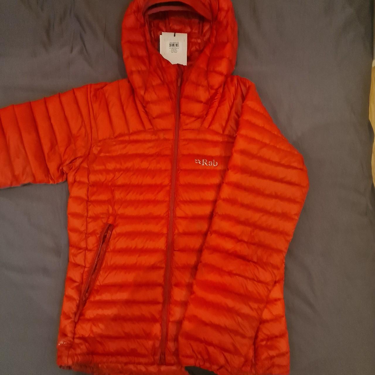 Rab Jacket . Puffer Jacket . Orange . M . Brand New - Depop