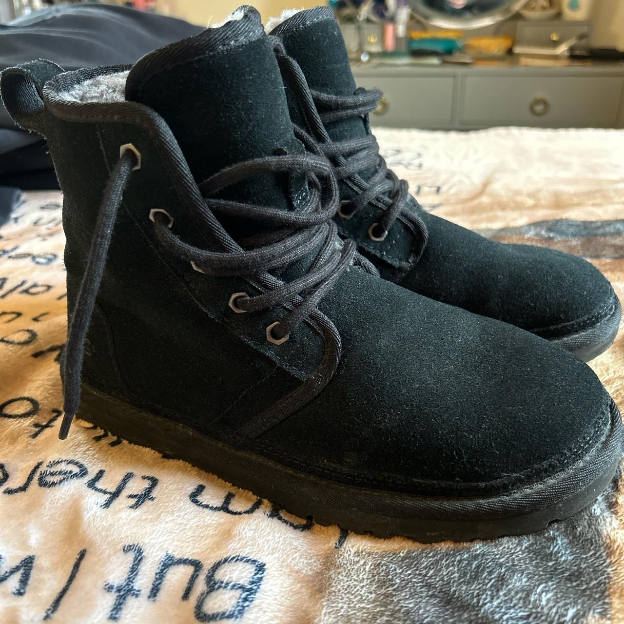 Womens black ugg sale boots size 10